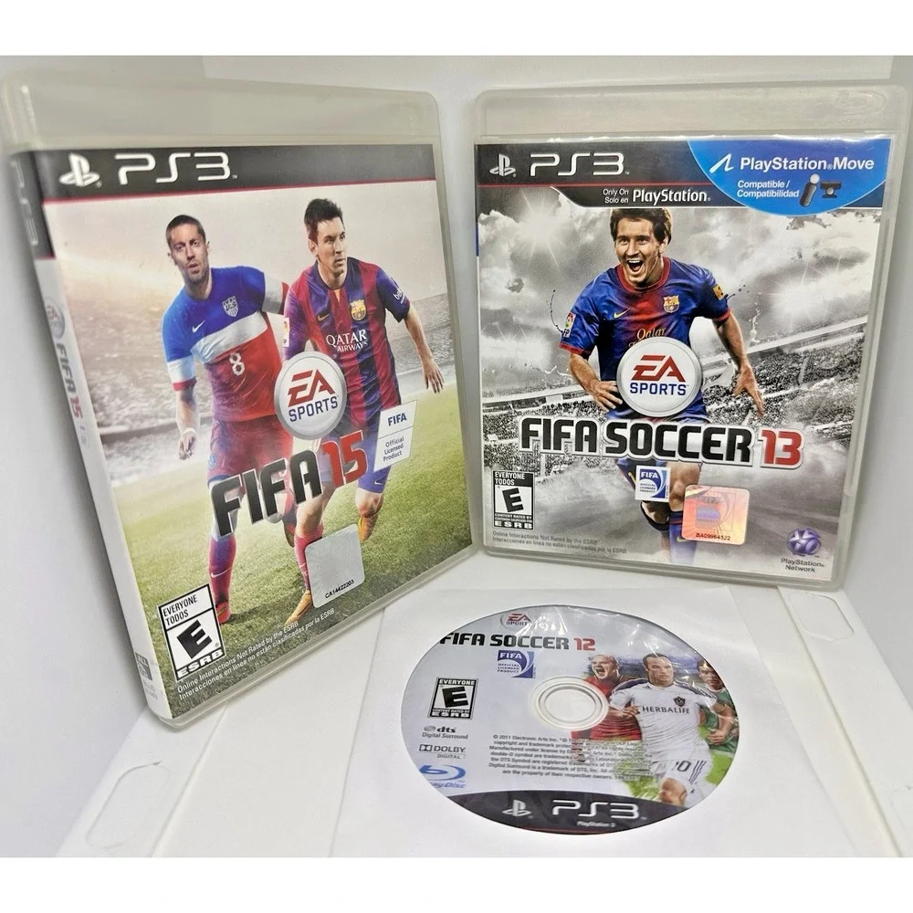 FIFA 12 13 15 PS3 Playstation 3 Games Bundle LOT EA Sports Collection